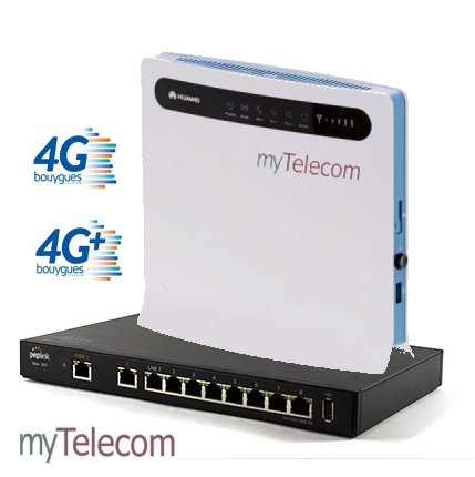 4G et 5G Solution DualWan 1Mb DuoBox Connect 4G : ajoutez Internet 4G [50Go]à votre connexion Internet : plus fiable, plus rapide